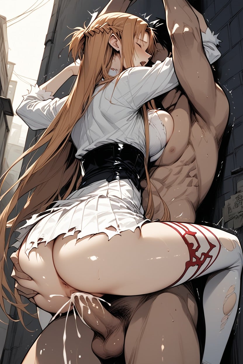 Anime Style, Cum, Alley Hentai AI Porn