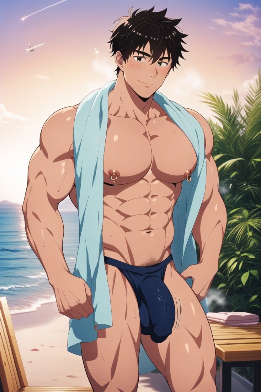 Steam, Dry, Dick Peeking Through The Towel Porno gay IA