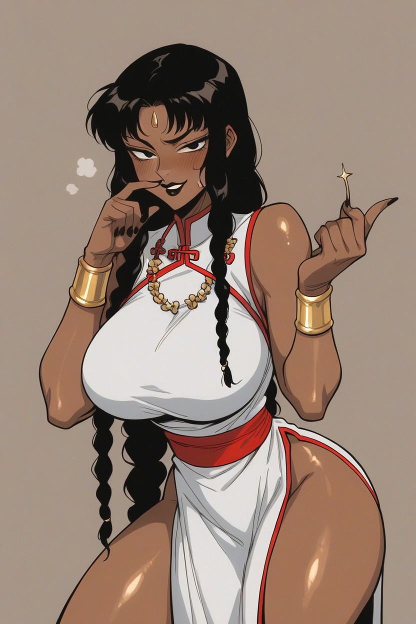 Perfect Anatomy, Shiny Skin, Bust Shot Hentai AI Porn