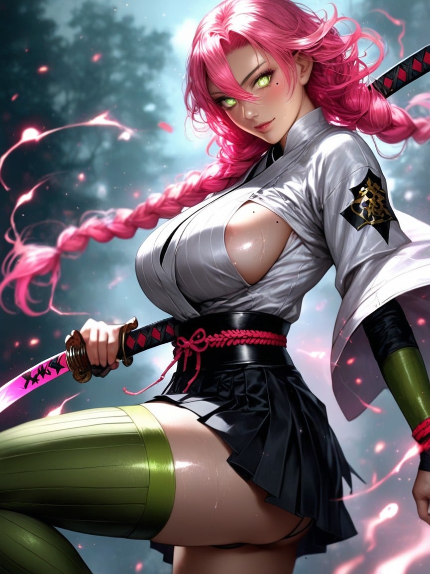 Excessive Cleavage, Photorealistic, Depth Of Field Hentai AI Porn