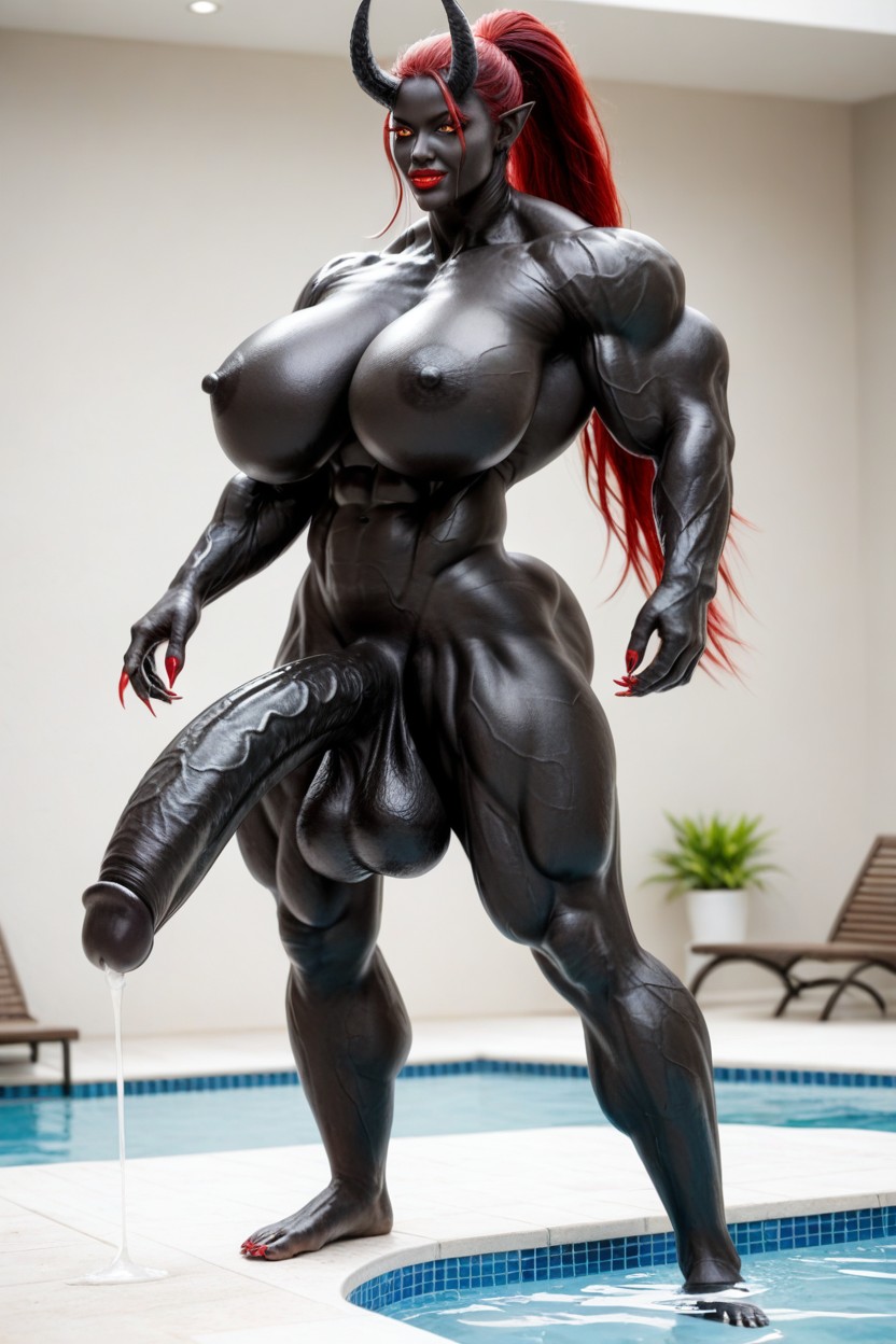 Red Nail, Vagina, Gigantic Biceps Porno IA transsexuelle