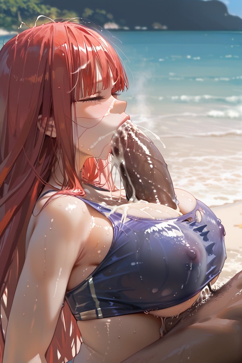 Curvy Figure, Highly Detailed, Wet Skin AI Porn