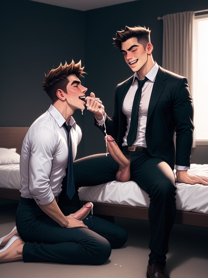 Duo, Full Body, Smug Porno gay IA