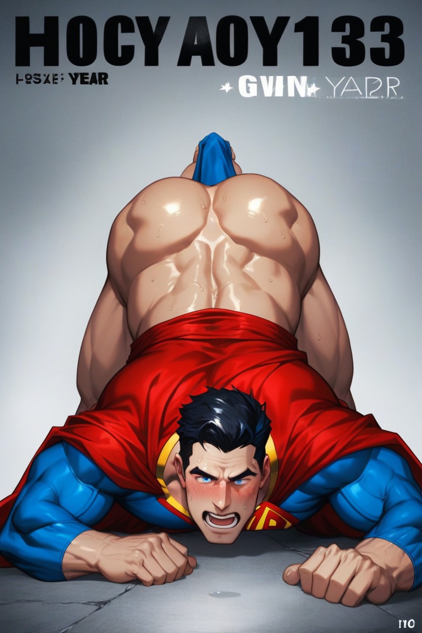 Superman Gets Fucked From Behind By One Naked Japanese Man, Corto, Ass Up In The Air Porno gay IA