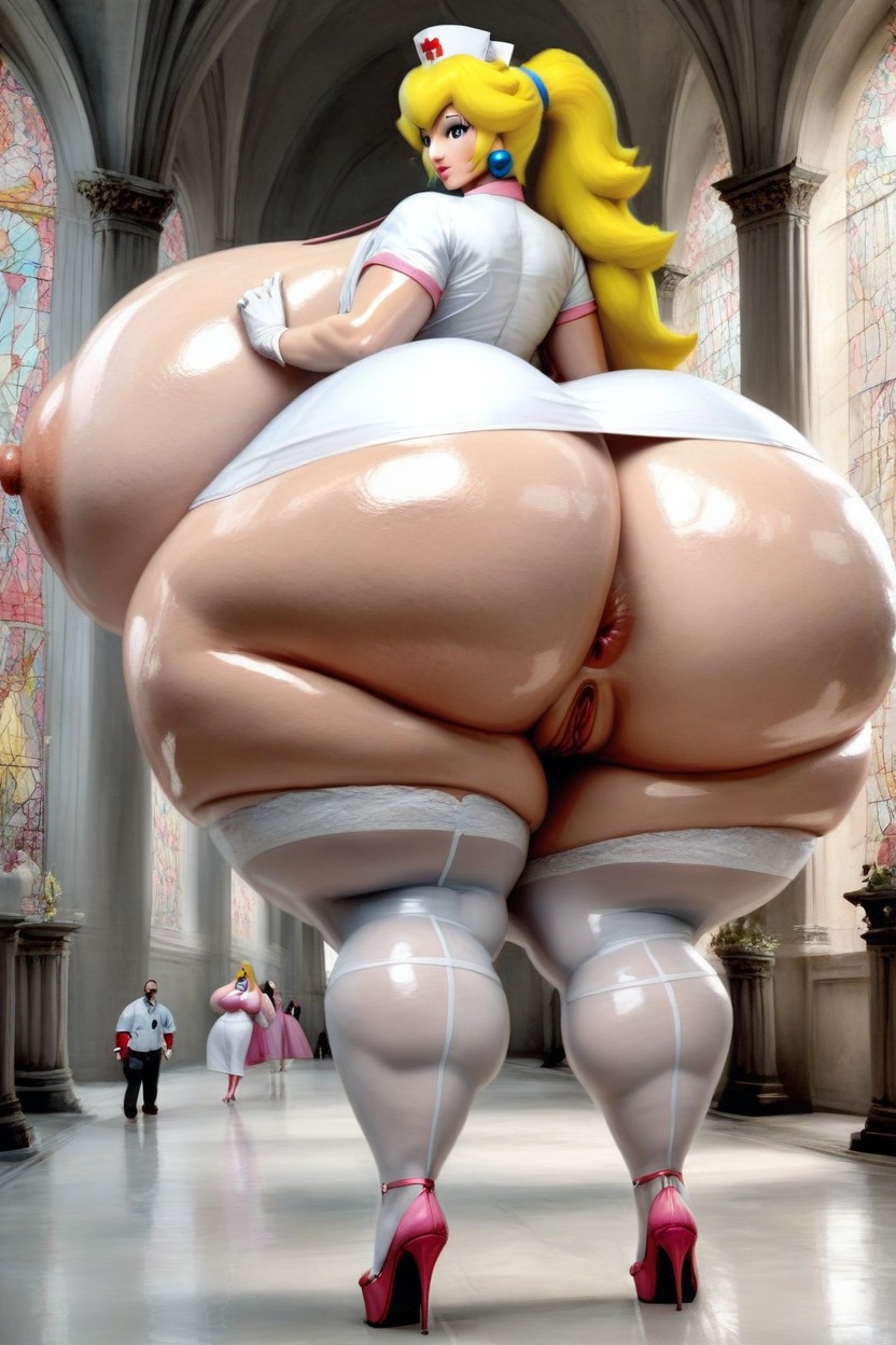 Hyper Giant Boob, Full Body, Princess Gloves AI Porn