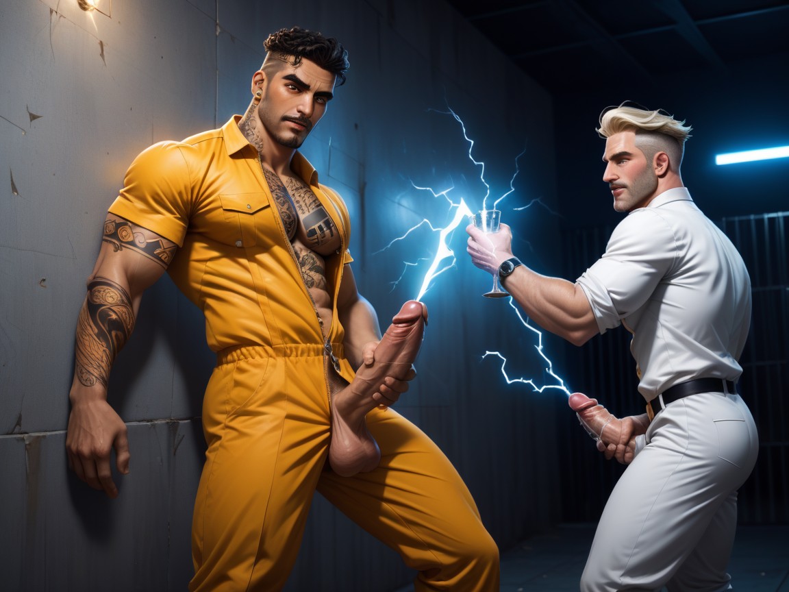 Motion Blur, Electricity Around Cock, Electric Vibrating Cock Porno gay IA