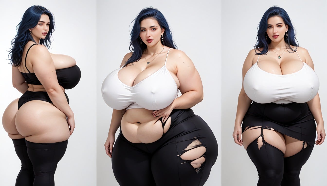 Extra Hyper Enlarging Weight Gain, Extremely Large Ass, Most Absurdly Unreal Hyper Immense Massivlely Ultra Mega Fat Breasts Expansion BBW AI Porn