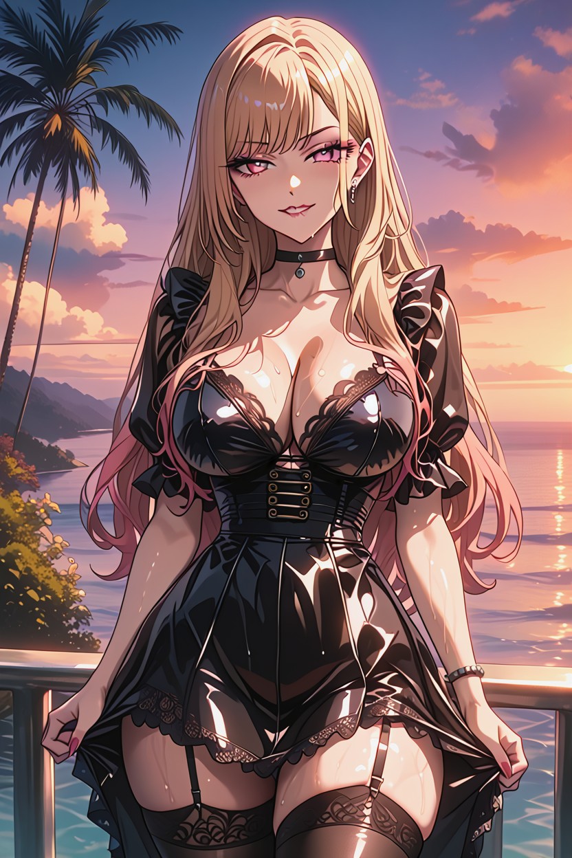Seductive, Wet Body, Beautiful Face Hentai AI Porn