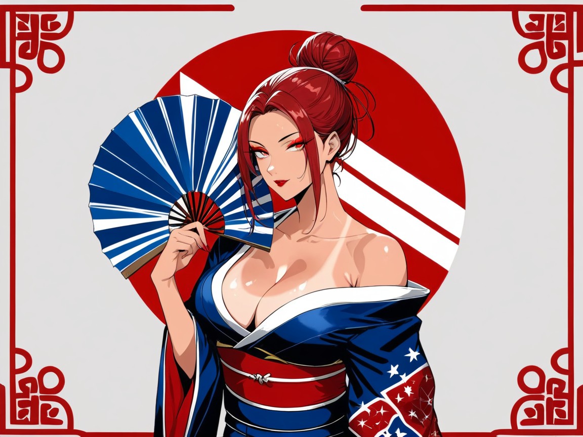 Latina, Feudal Japan Setting, Side View AI Porn