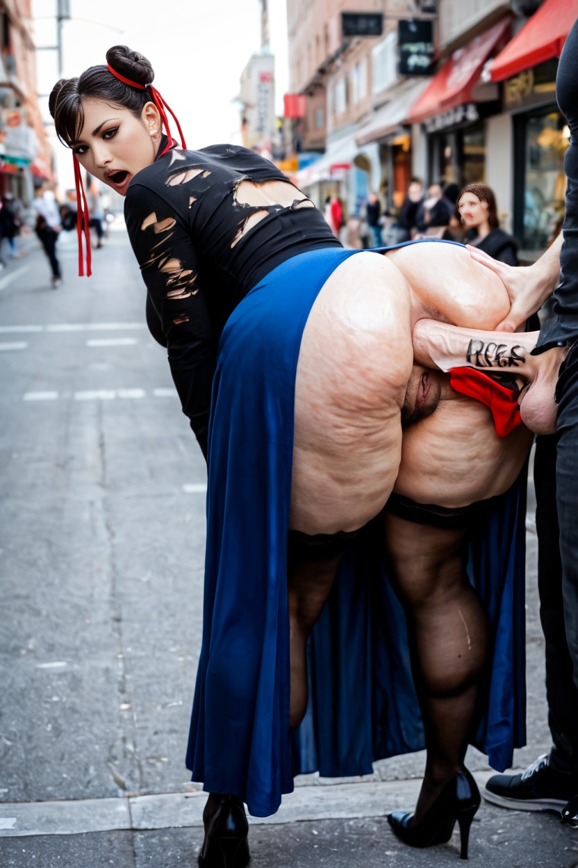 Massive Cock Emerging, Bending Over, 18+ AI Porn