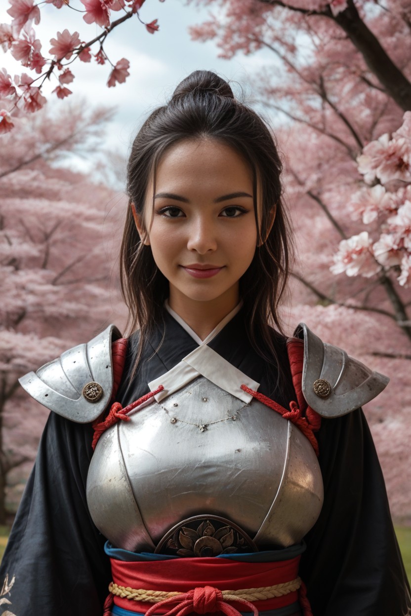 Shinyblack Hair, Clear Blue Sky, Japanese AI Porn
