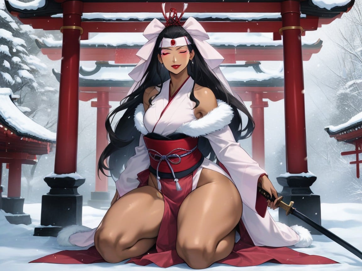 Snatched Waist, Long Gluteal Folds, Feudal Japan Setting Hentai AI Porn