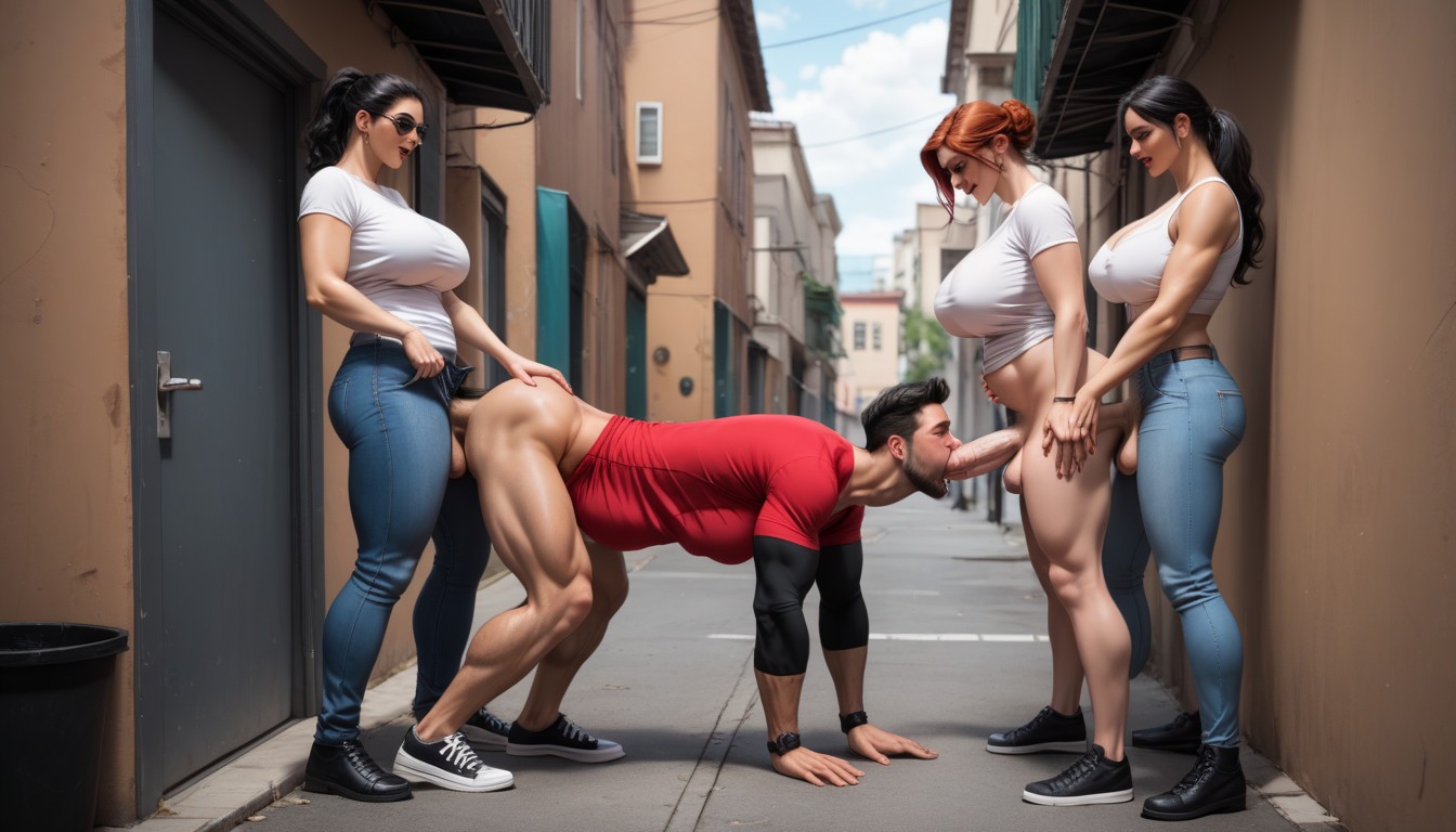 Extreme Facefucking, Pene Gigante, Vista Lateral Porno shemale IA