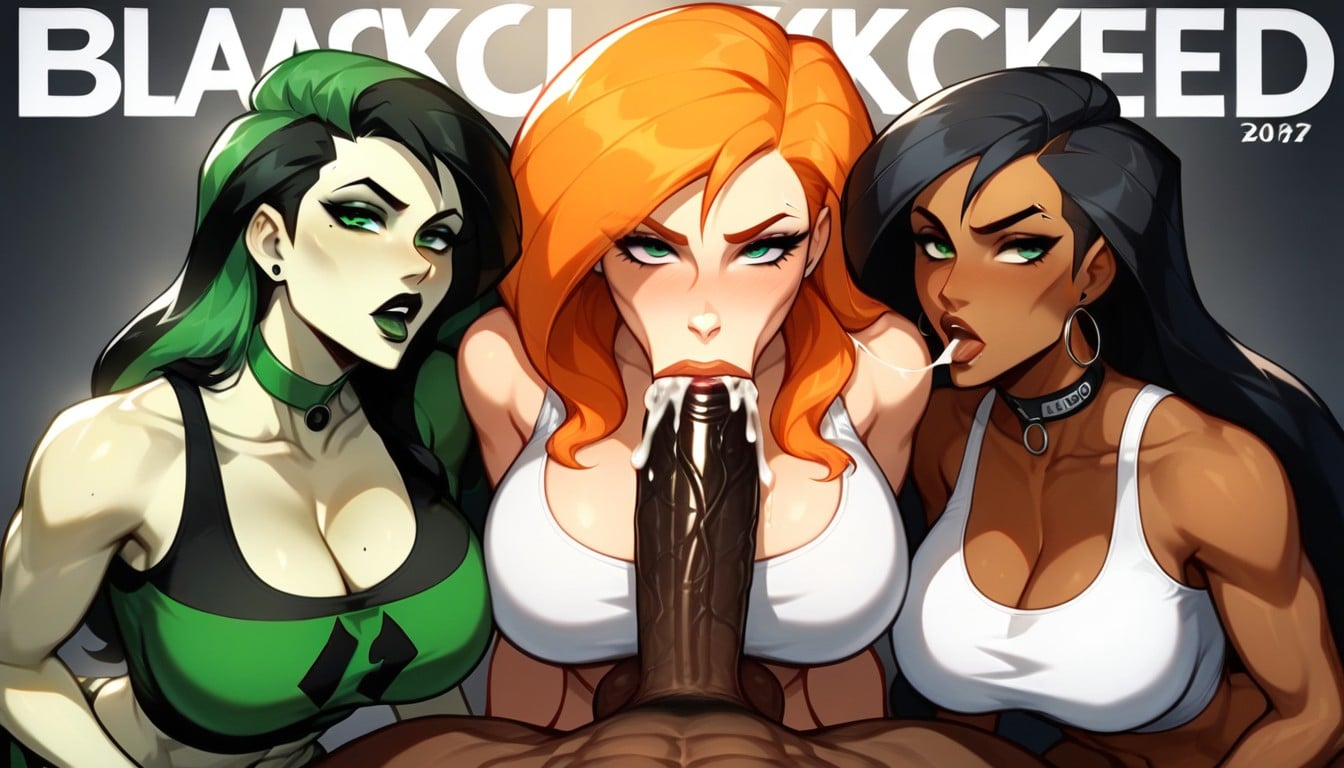 Shego, Lean Body, White Shirt AI Porn