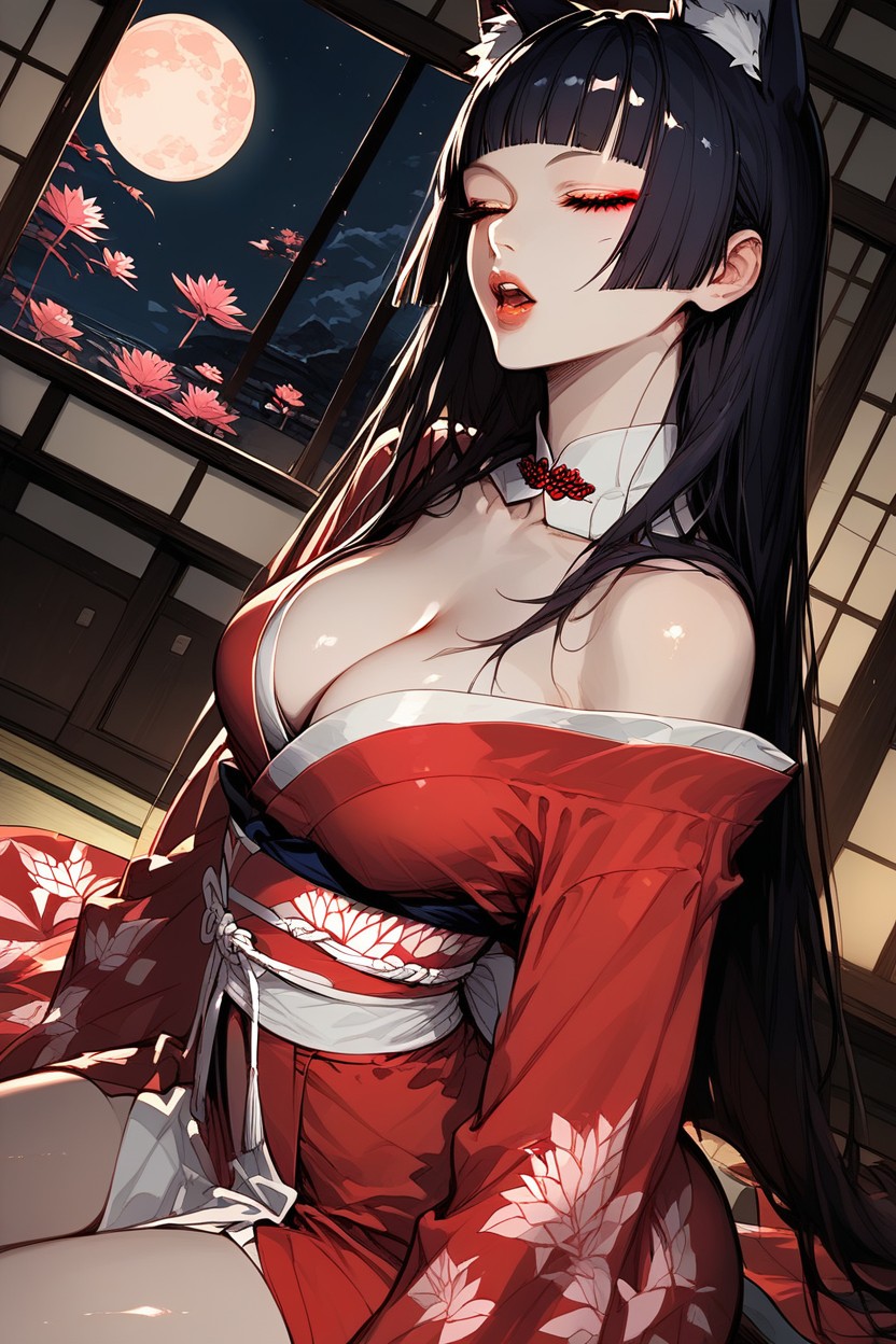 Skinny, Long Eyelashes, Snatched Waist Hentai AI Porn