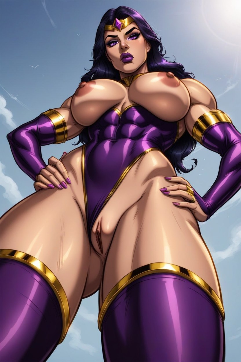 One Eyebrow Raised, Exposed Pussy, Standing Hentai AI Porn