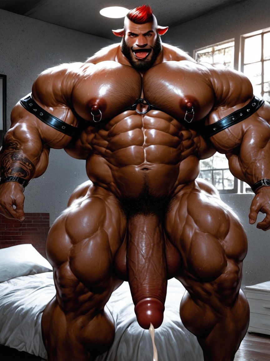 Beard, Cattle Furry, 몸보다 큰 음경 게이 AI 포르노