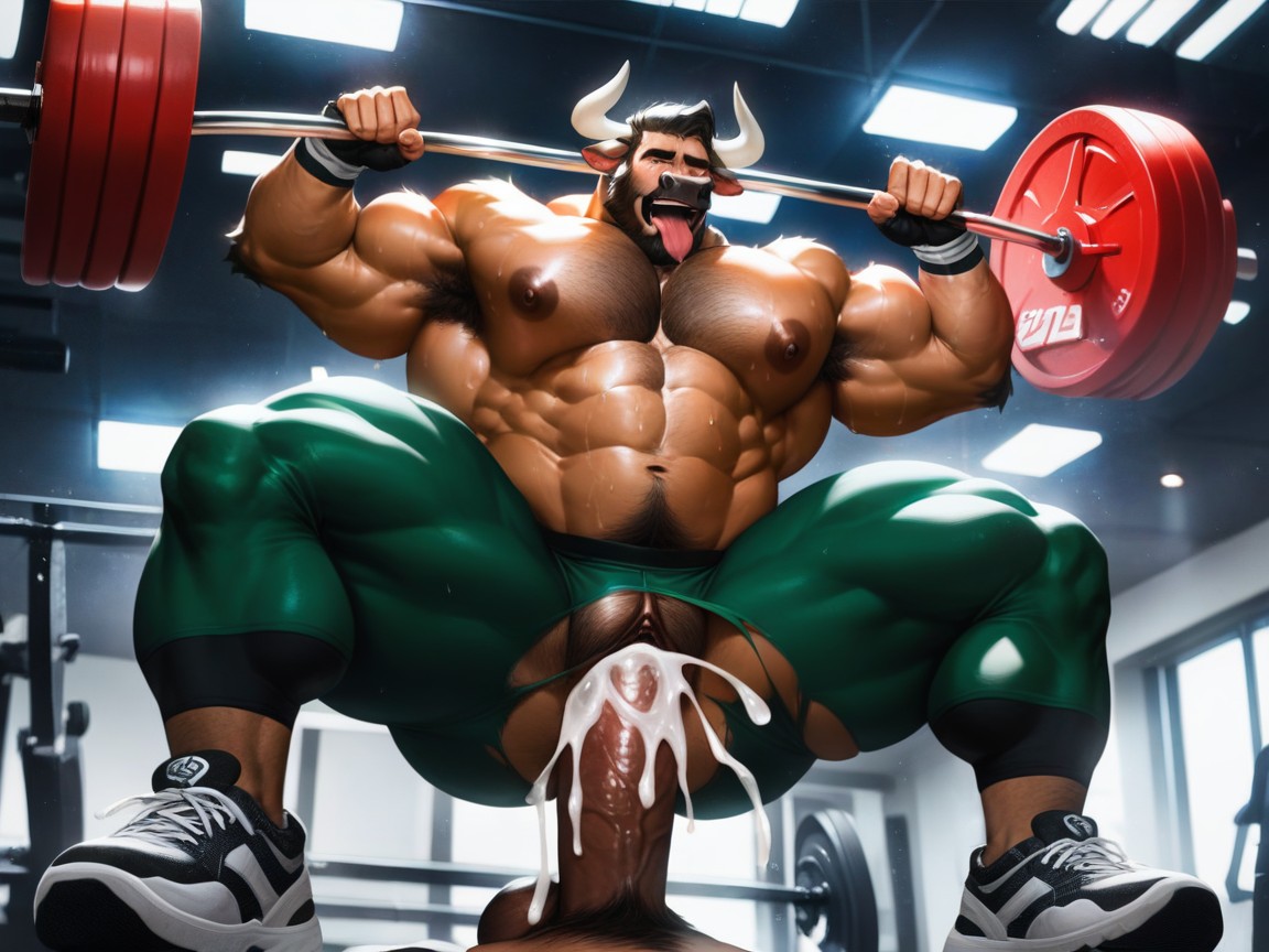 Salle De Sport, Fucking Pussy, Beard Porno IA Gay