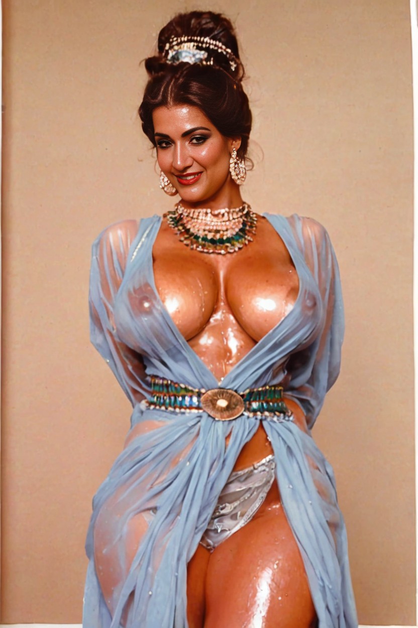 Indian Outfit, No Top, Mommy AI Porn