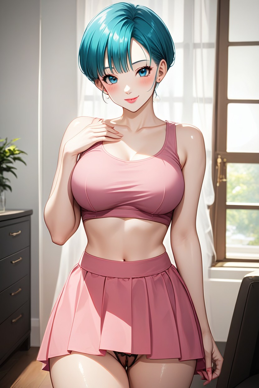 Ultra Pale Skin, Perfect Skin, Bangs AI Porn