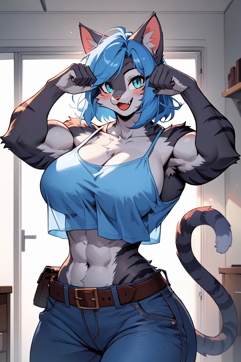 Room, Cutesy, Flesh Fang Furry AI Porn