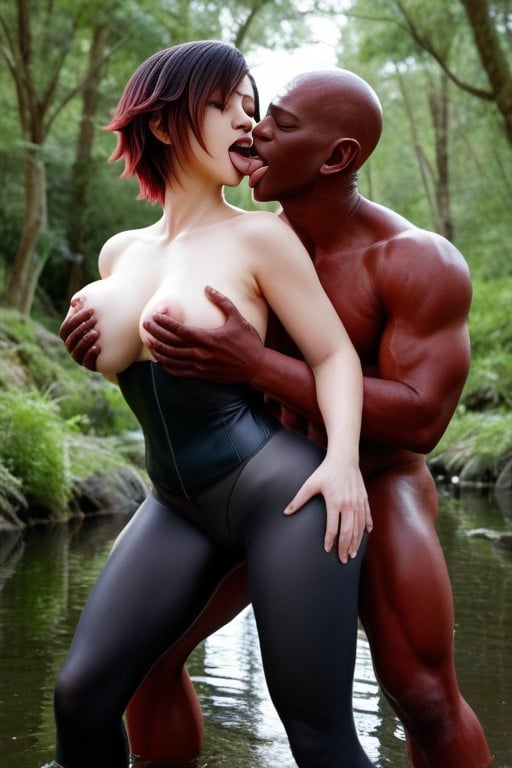 Groping Ass, Six Goblins, Green Goblins Climbing Her AI Porn