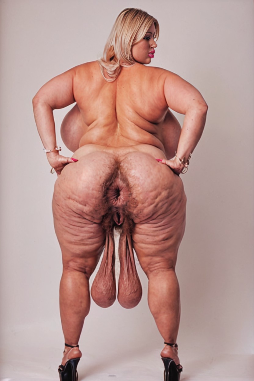 Huge Pussy, Athletic, Build BBW AI Porn
