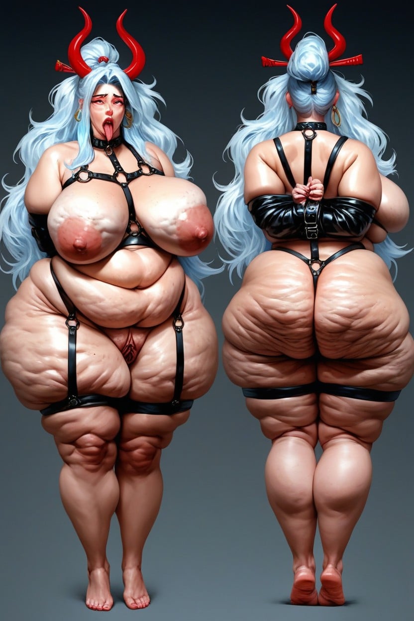 Ahegao, Multiple Views, 18+ BBW AI Porn