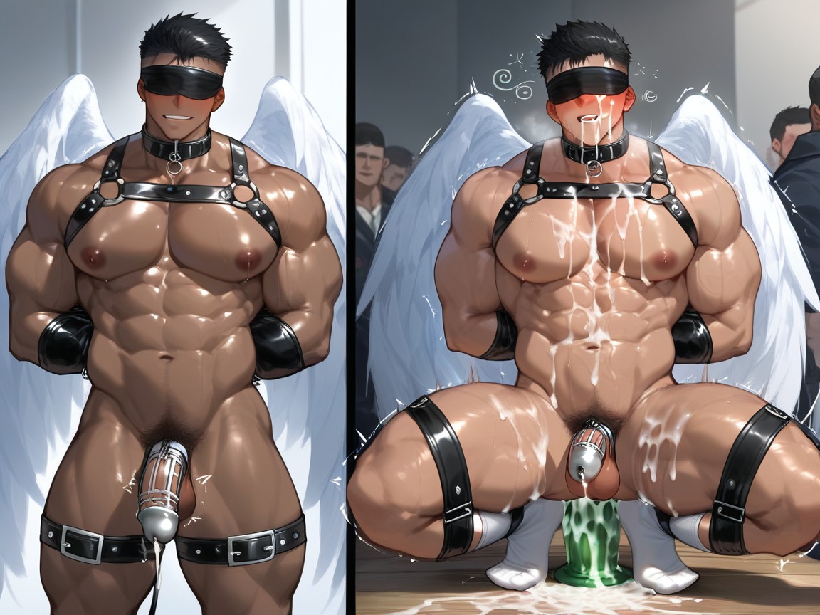 Ángel, Mucha Gente Alrededor, Excessive Cum Porno gay IA