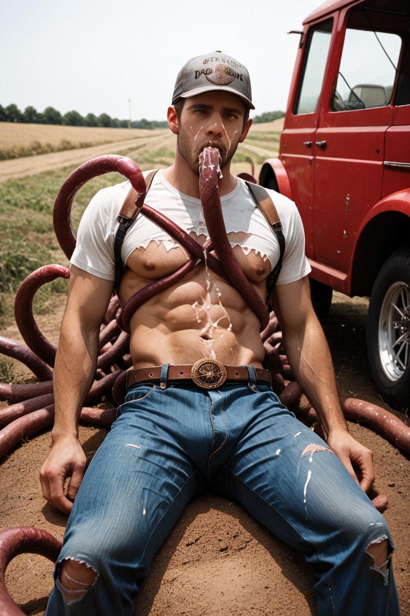 Brown Belt, Orgasm Face, Grey Hat Porno gay IA