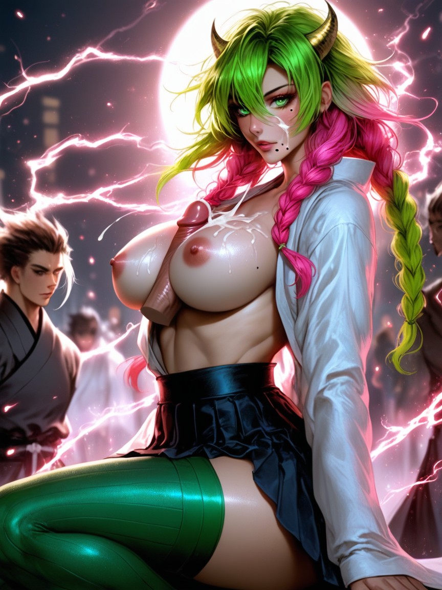 Side Boob, Cumshot, Side View Hentai KI Porno
