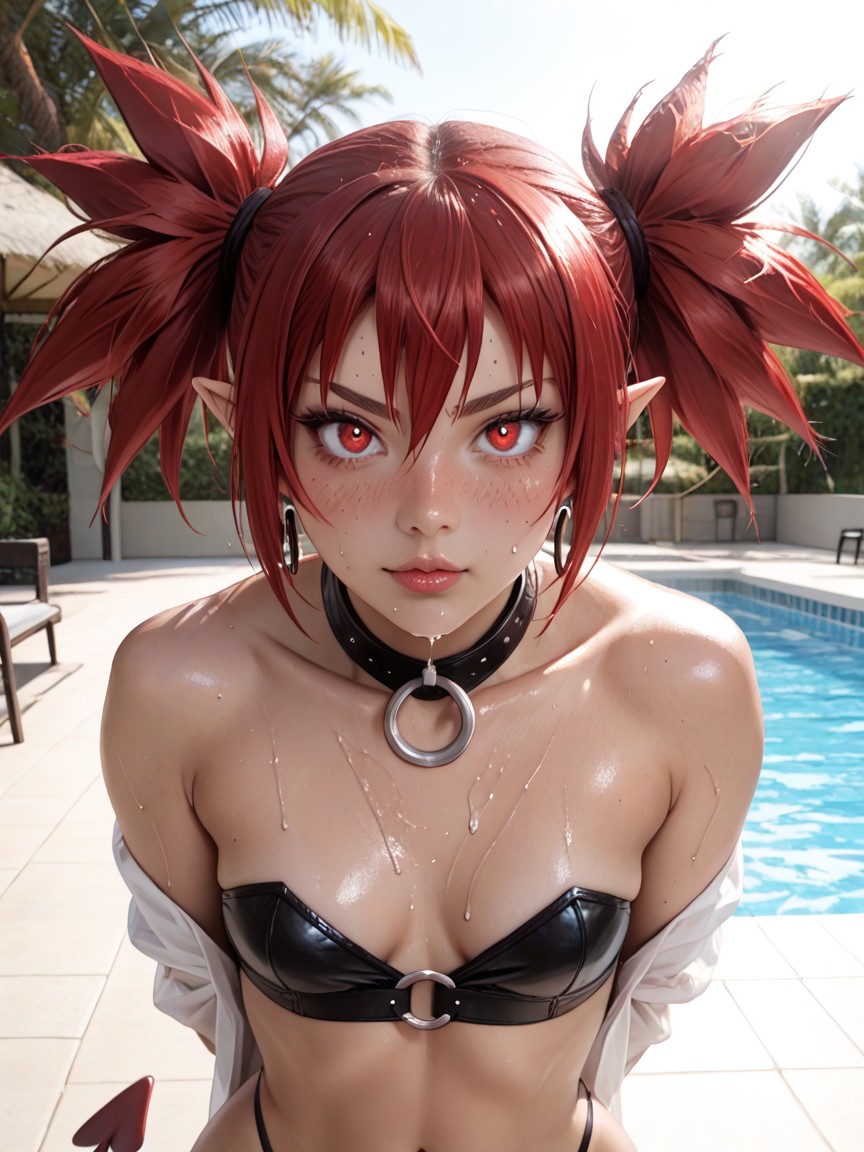 Detailed Face, Black Pupilles Larges, Anatomically Accurate Hentai IA