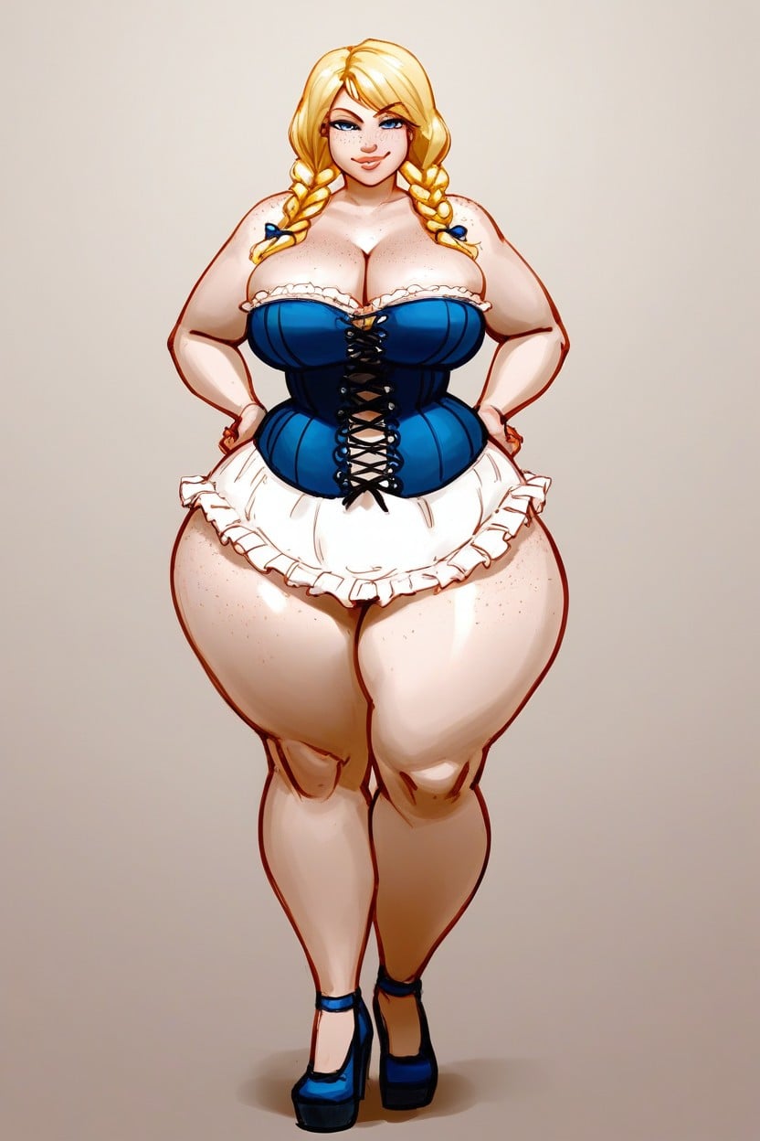 Thick Thighs, German Beautiful Face, Ssbbw Hentai IA