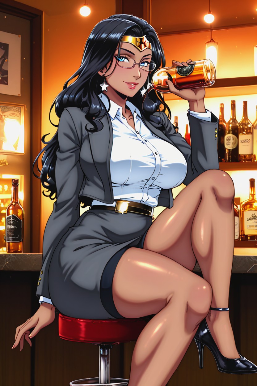 Thick Thighs, Highly Detailed Face, Hdr AI Porn