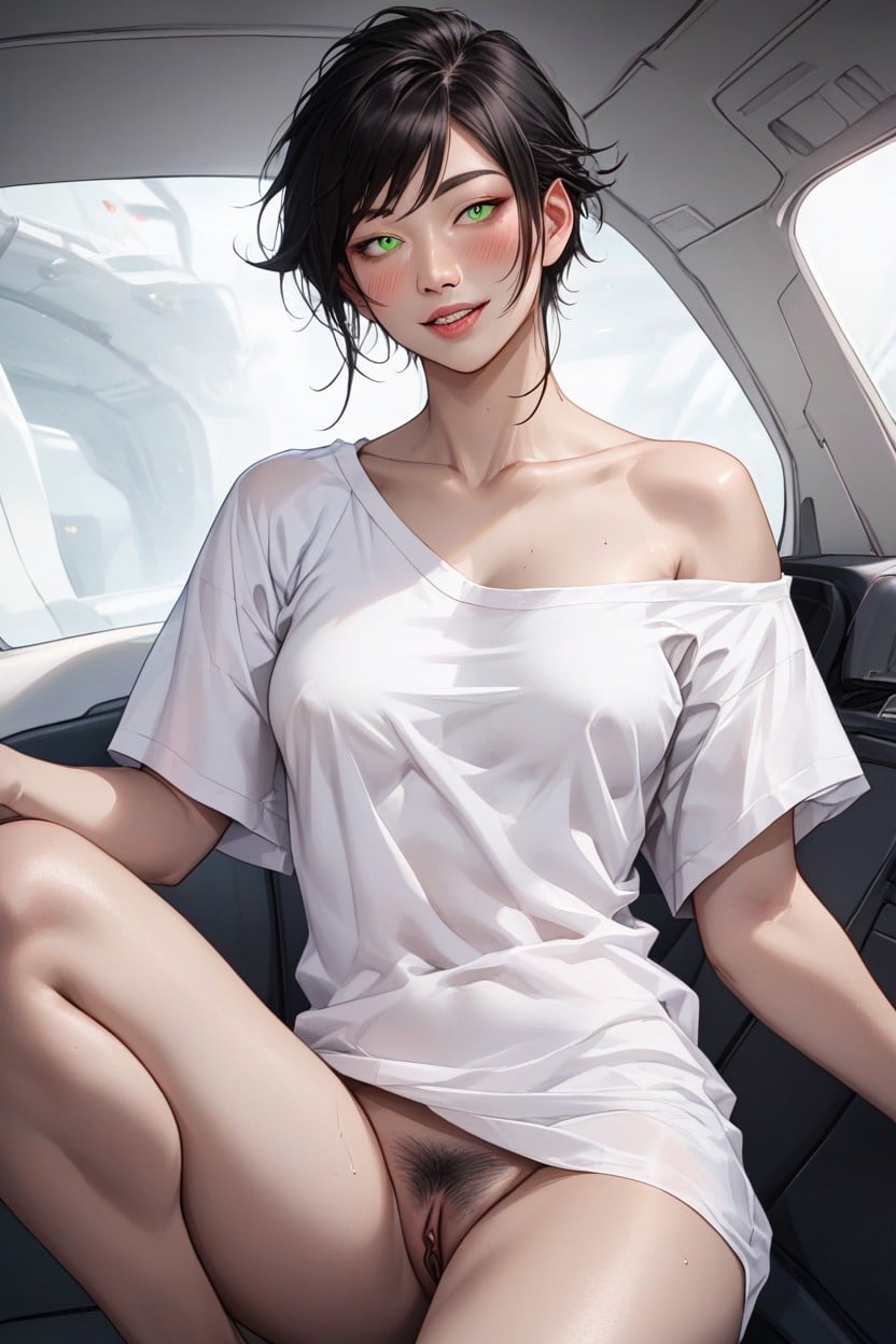 Bright Eyes, Blushed, Naked Legs Hentai AI Porn