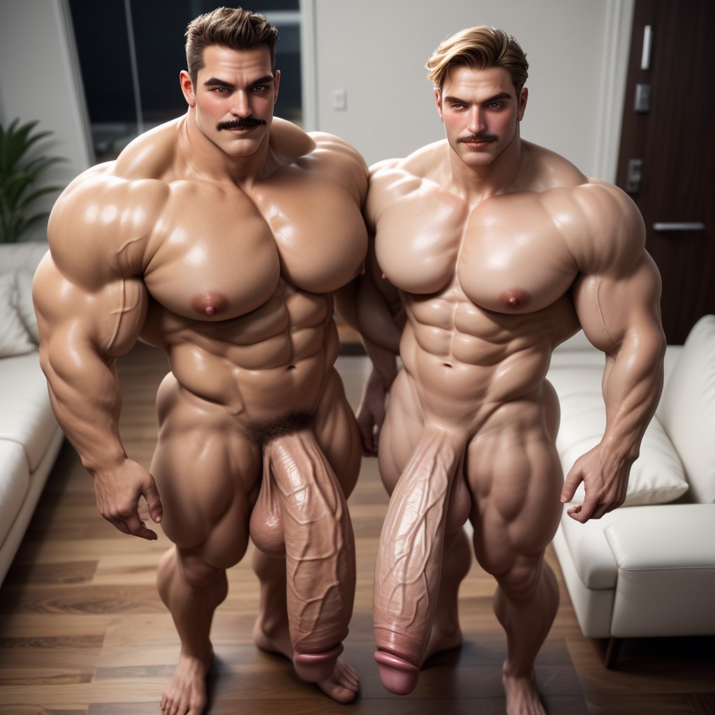 2 Personas, Tall, Thick Girthy Cock Porno gay IA