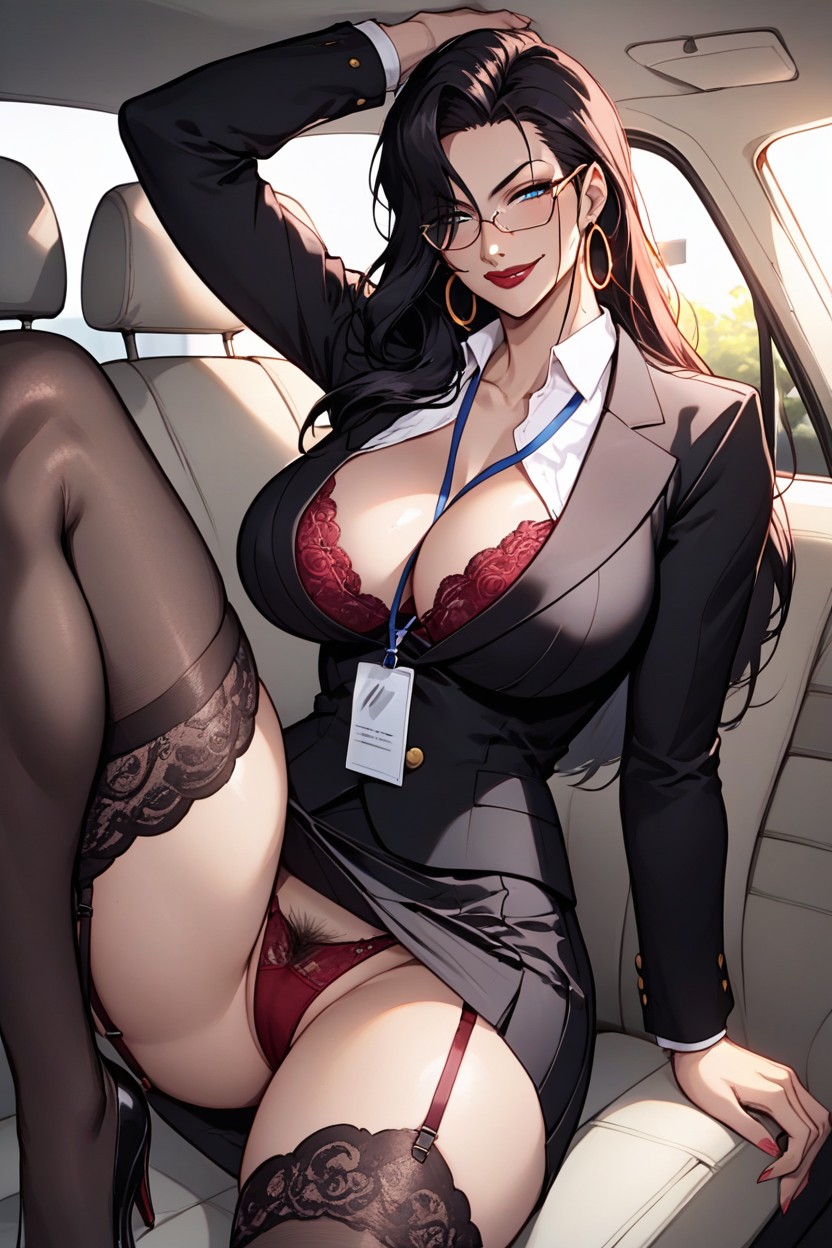 Beautiful Curvy Body, Maroon Panties, Thick Curvy Women Hentai AI Porn