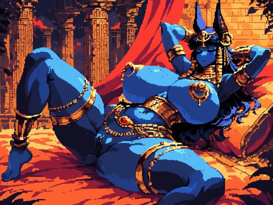 Wet Pussy, Hips Wider Than Waist, Phat Muscular Thighs AI Porn