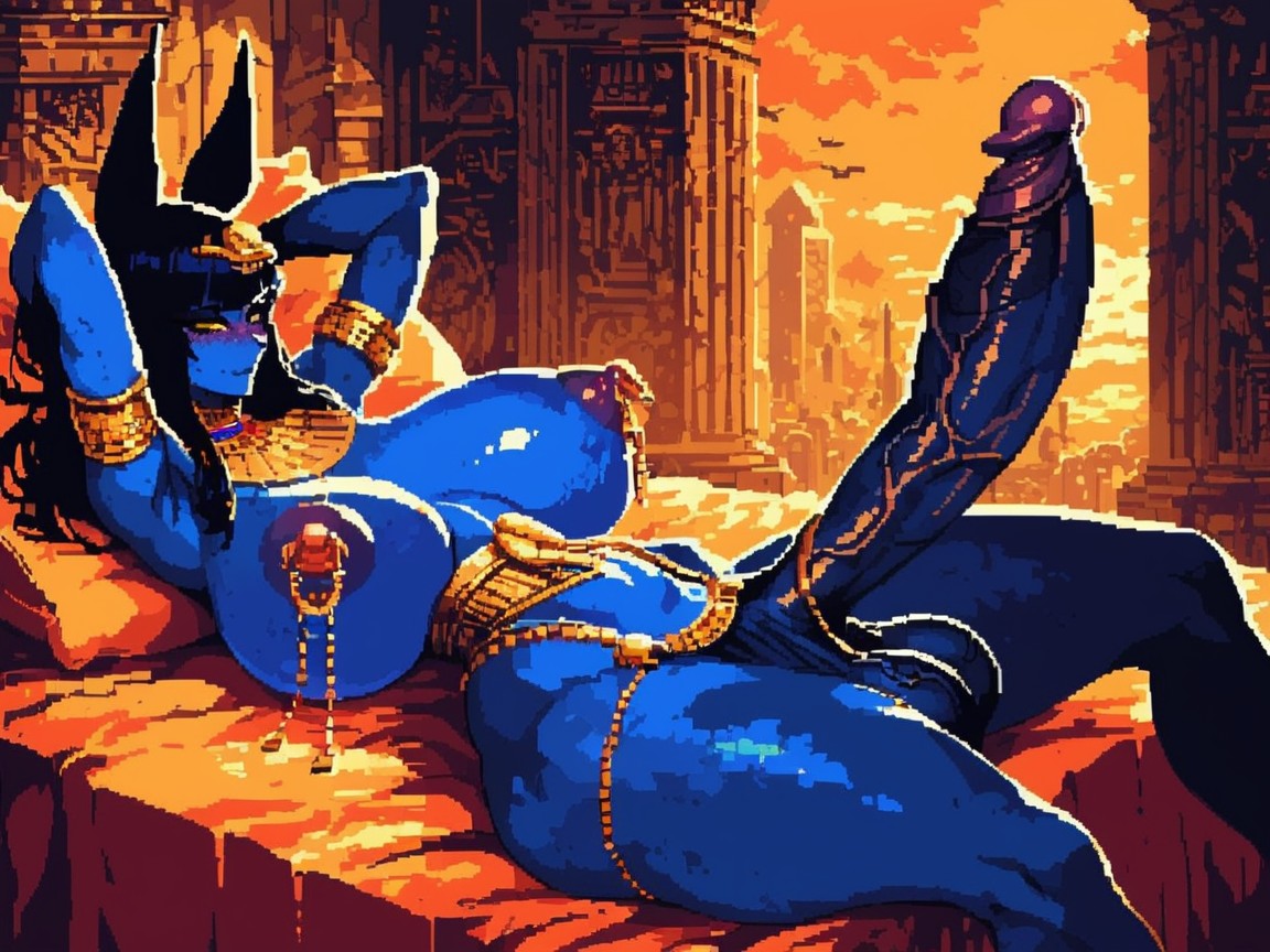 Inside A Cairo, Exposed Cock, Hyper Round Balls AI Porn
