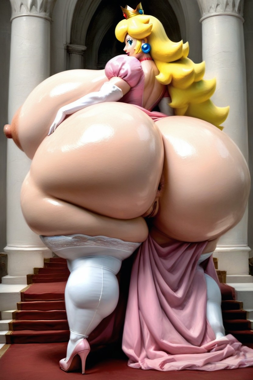 Massive Butt, Extremely Large Ass, Third Person Perspective AI Porn