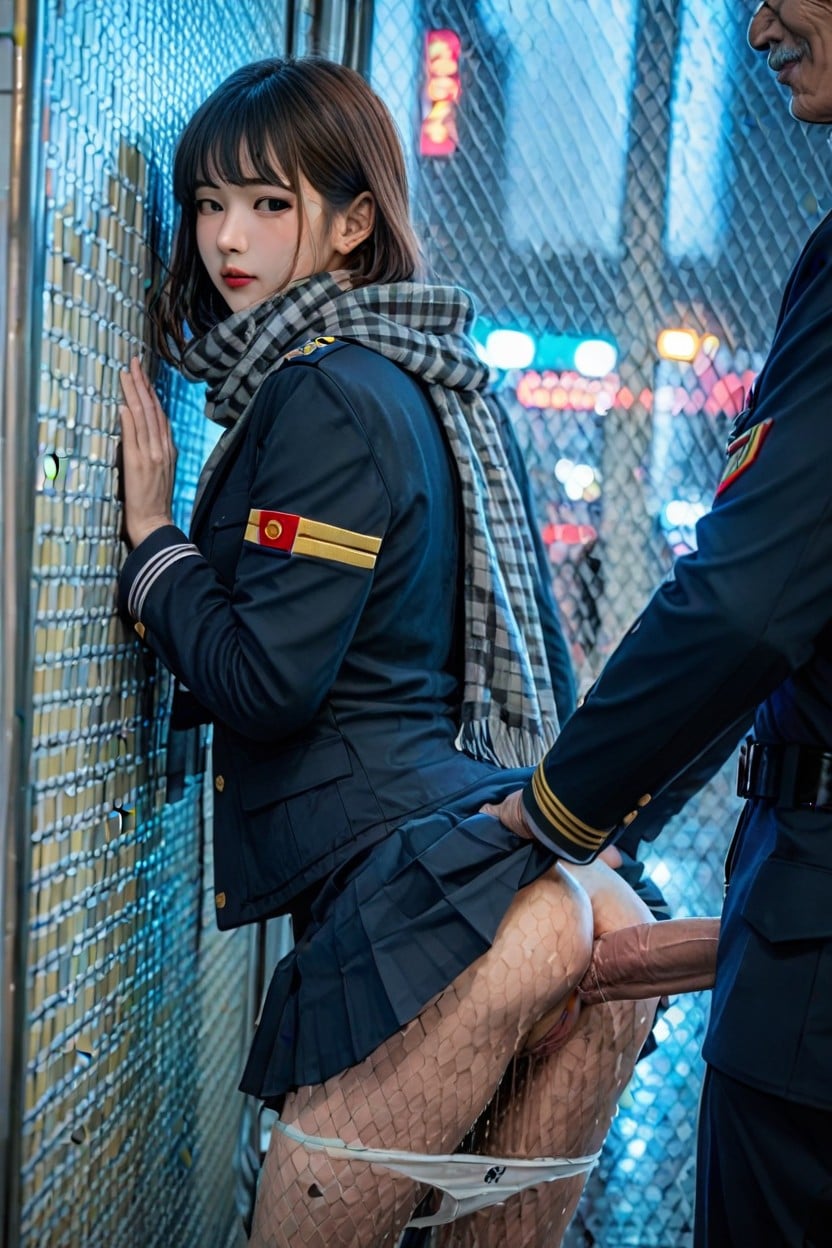 Night, Virginal Sex, おしおしお Asiatischer KI Porno