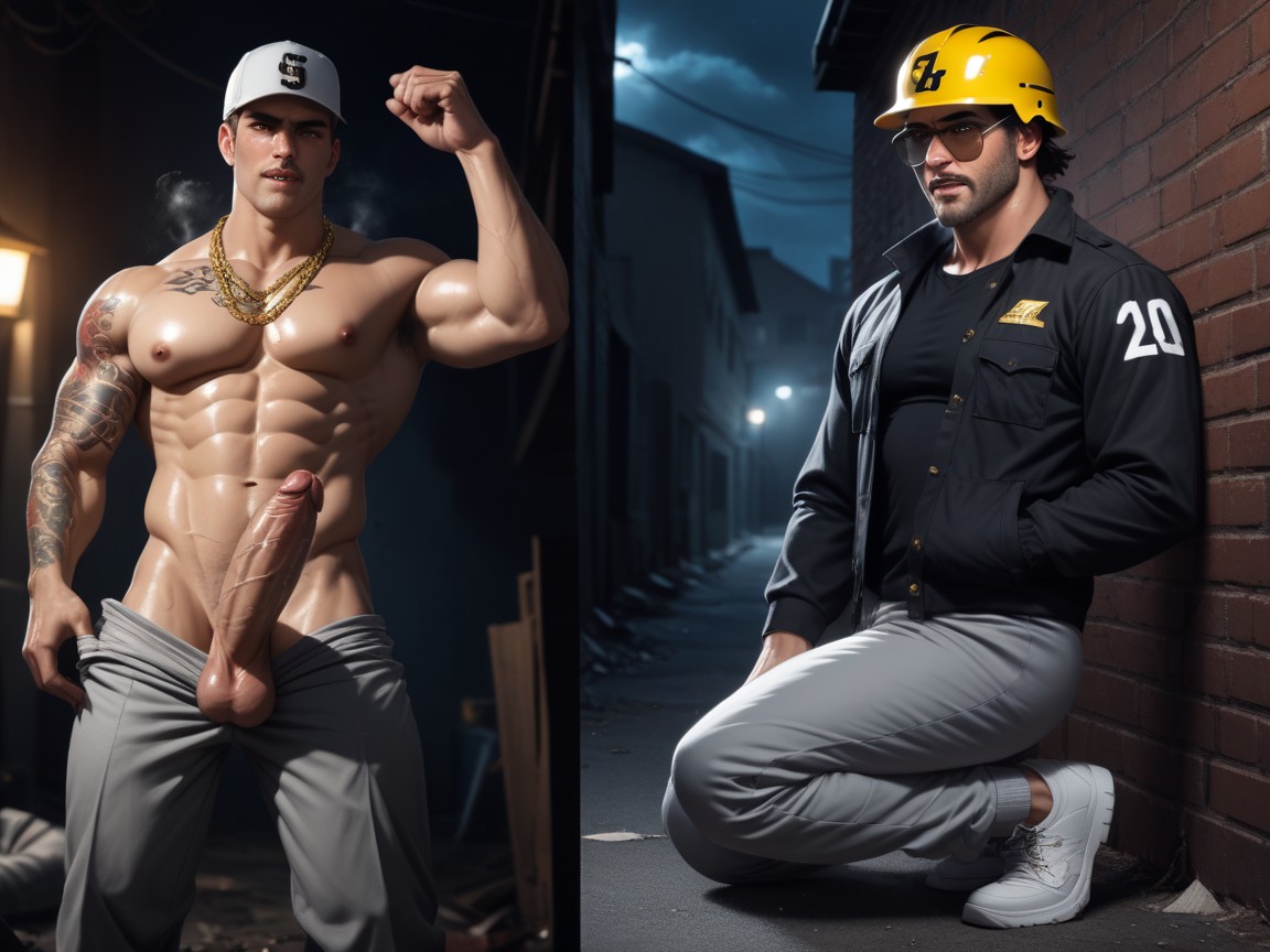Wide Shoulders, Drooling, Shirtless Porno IA Gay
