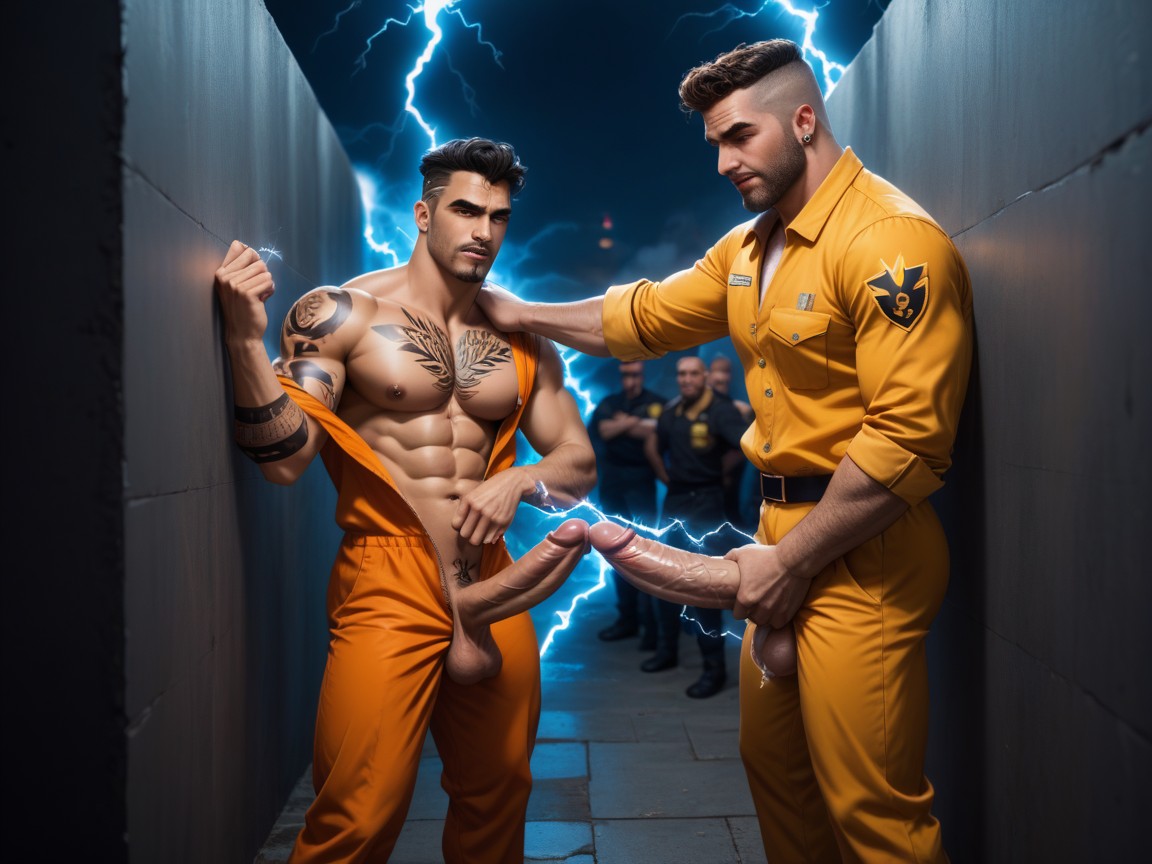 Lightning Realms, Thick Electric Cock, スキニー ゲイAIポルノ