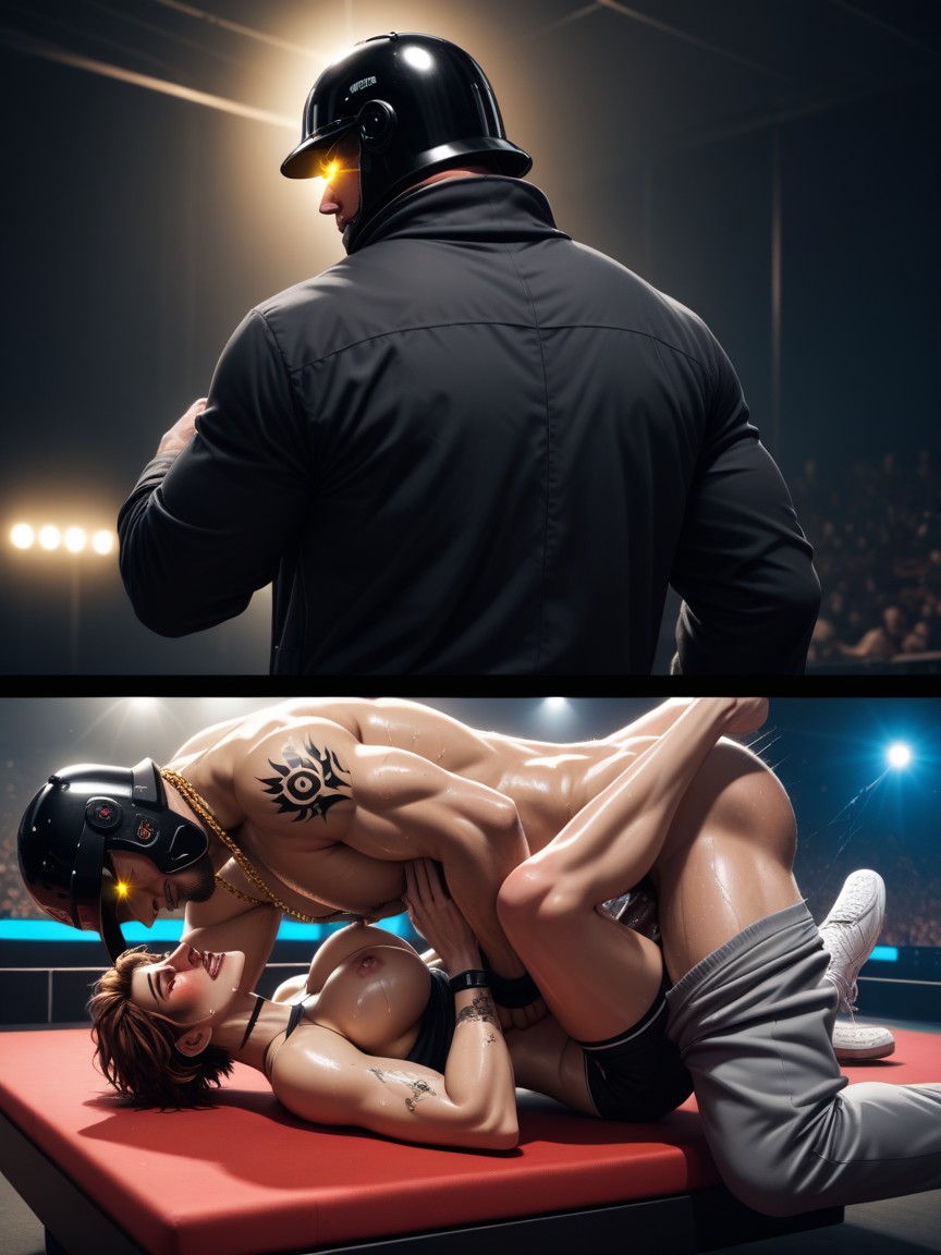 Shirtless, Black Balls, Gold Chains Porno IA Gay