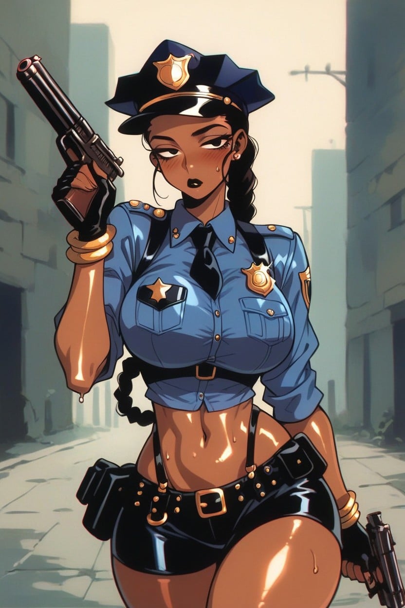 Anime Style, Modelando, Piel Grasa Hentai IA