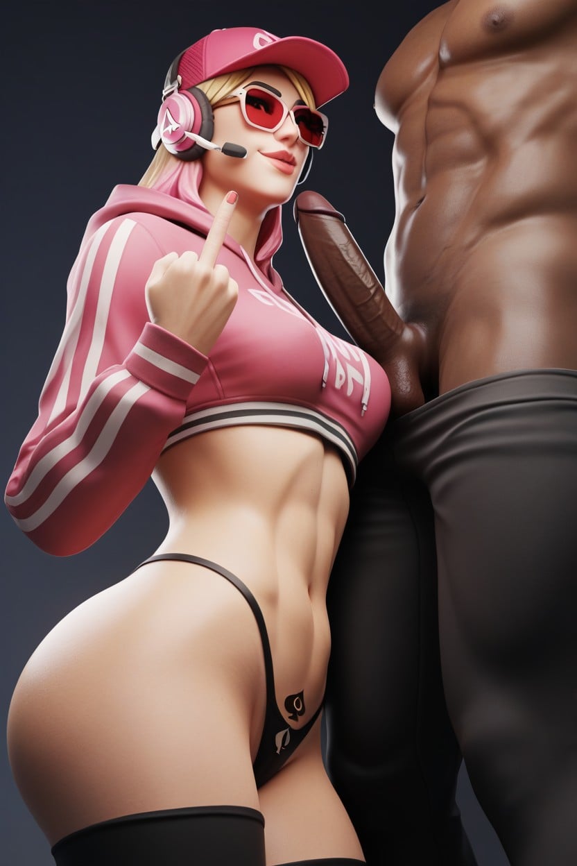 Crop Top Hoodie, Spandex Clothes, Bottom Up Hentai AI Porn
