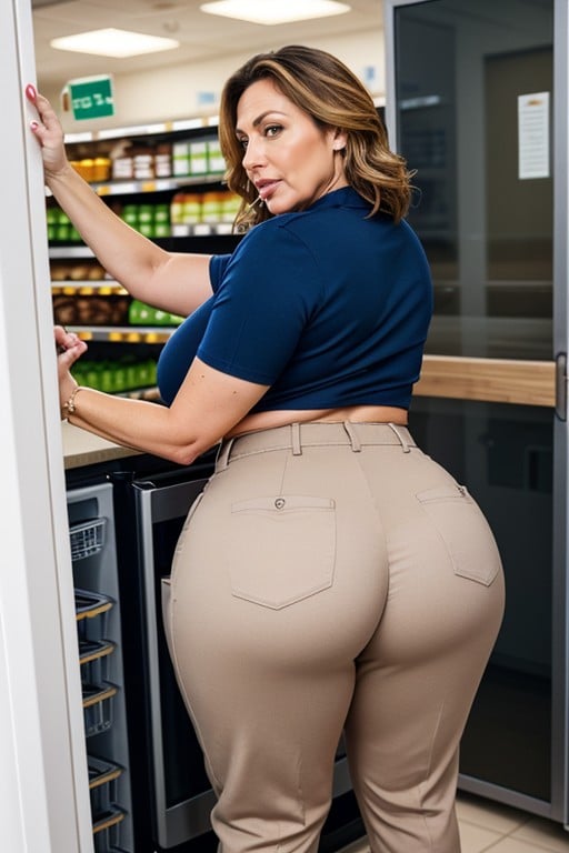 Blonde, 50+, Massive Ass AI Porn