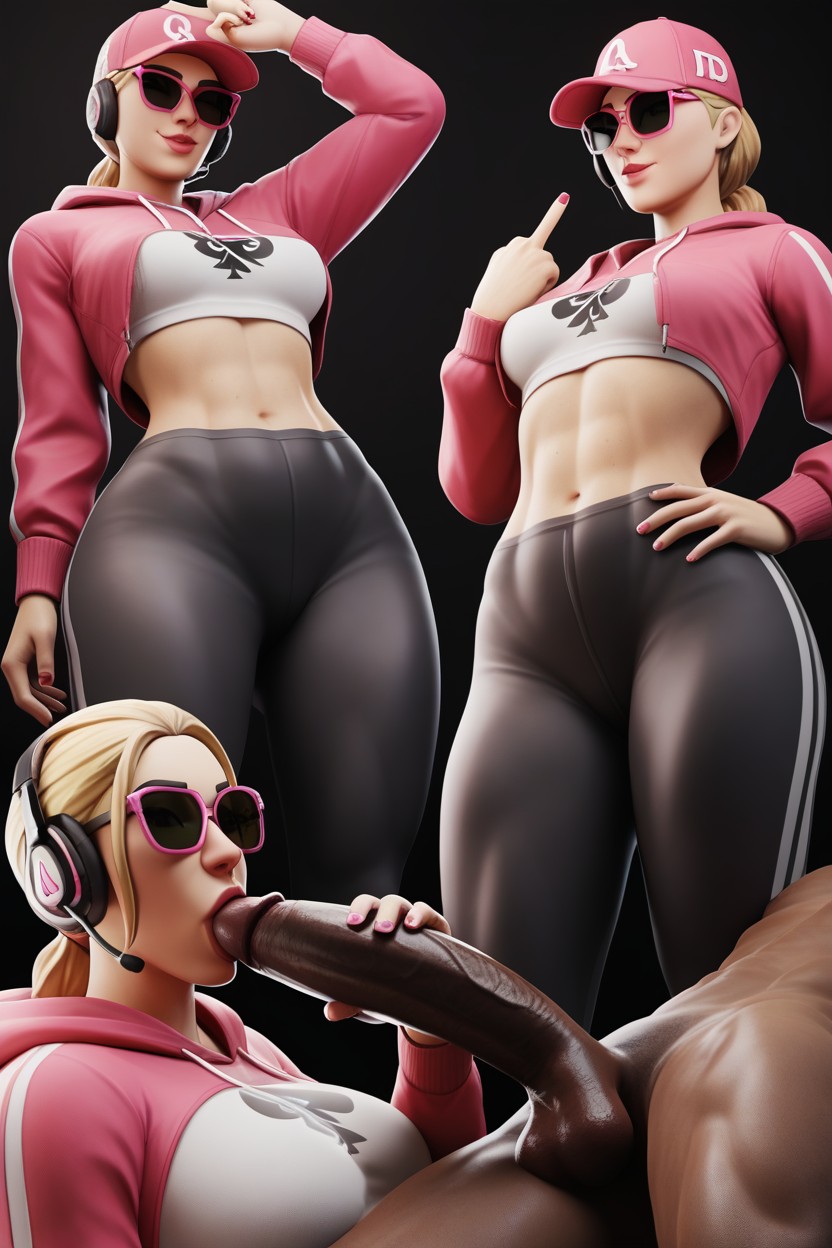 Headset, Model, Smug Expression Hentai AI Porn