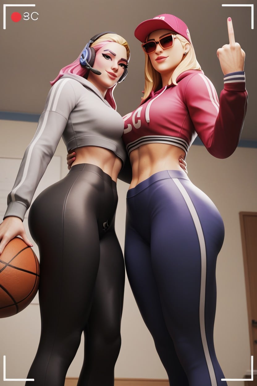 Snowbunny, Pink Pilot Sunglasses, Small Ass Hentai AI Porn