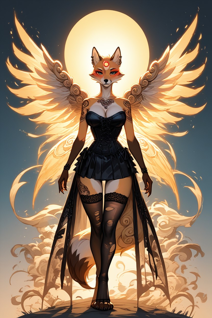 Angel, Wasp Waist, Blush Furry AI Porn